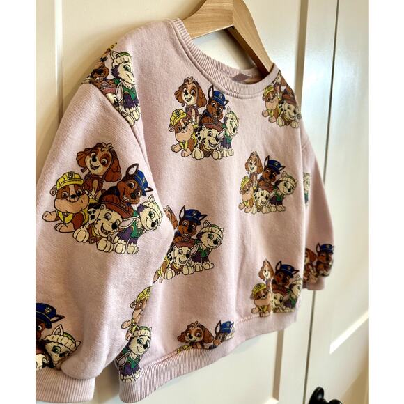 Zara x Nickelodeon Paw Patrol Pink Sweatshirt - 2-3 Yrs - Picture 2 of 4